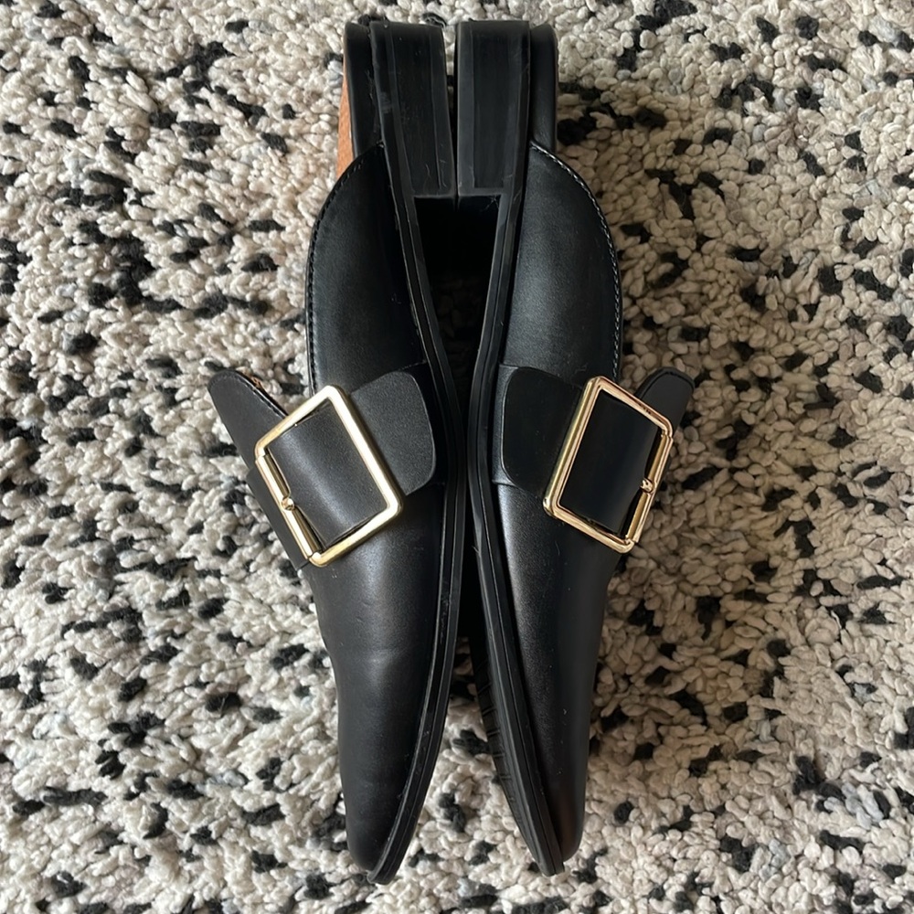 BareTraps Posture Graycie Flats Mules Shoes—Size 7.5, Black - Picture 7 of 11
